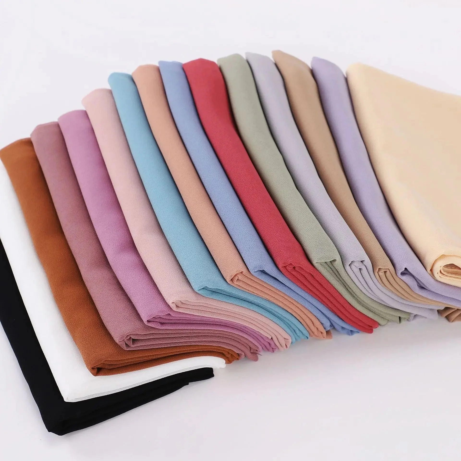 Pearl chiffon square hijab (MH028) - Image 4
