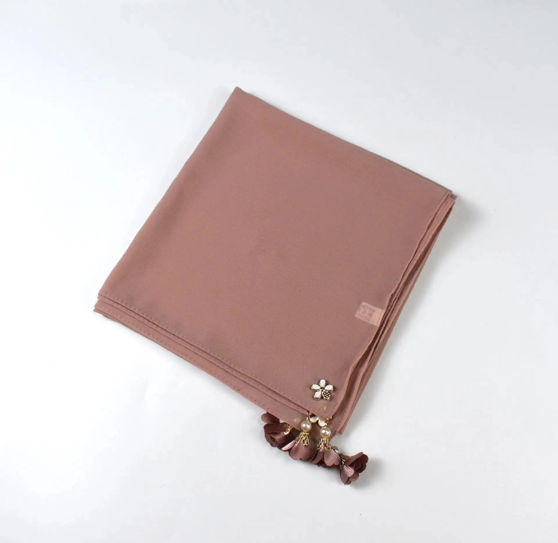 Pearl chiffon square hijab scarf (MH030) - Image 10