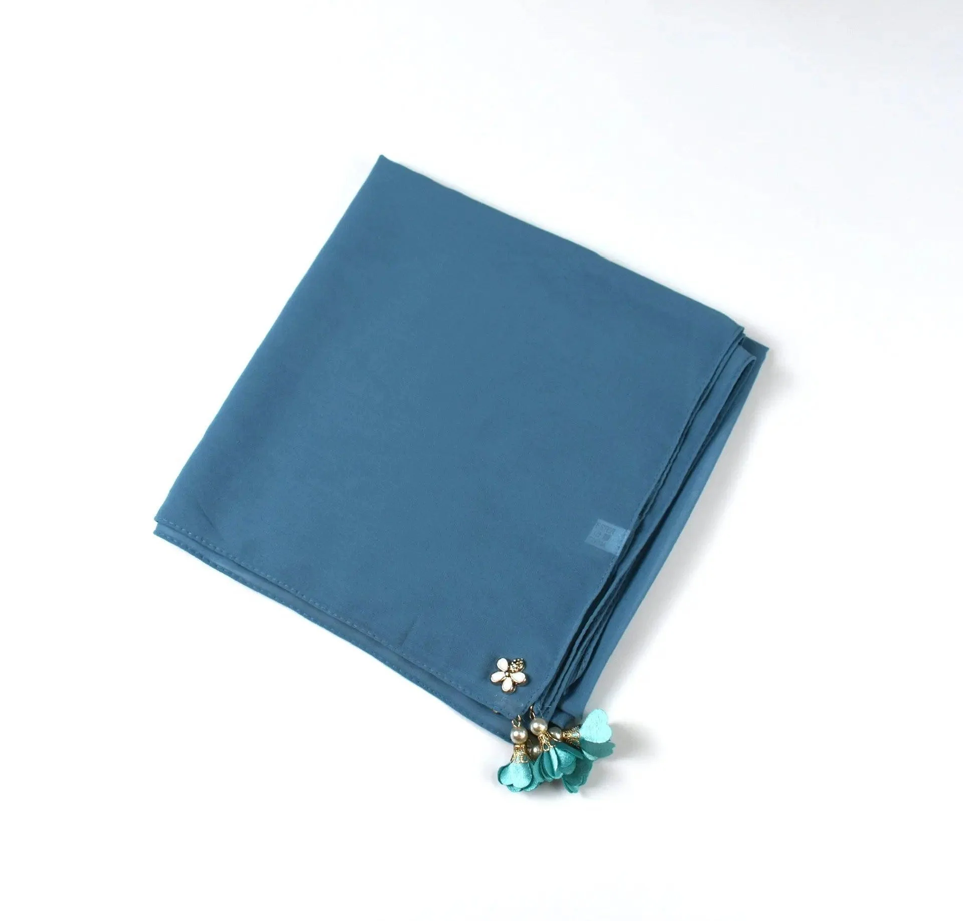 Pearl chiffon square hijab scarf (MH030) - Image 9