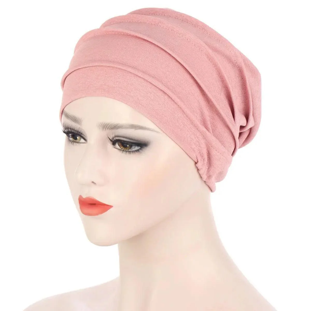Solid Color Slub Cotton Undercap Hijab (MH031) - Image 12