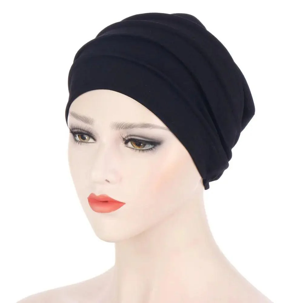 Solid Color Slub Cotton Undercap Hijab (MH031) - Image 15