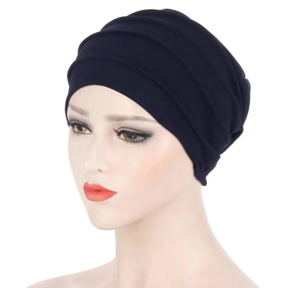 Solid Color Slub Cotton Undercap Hijab (MH031) - Image 18