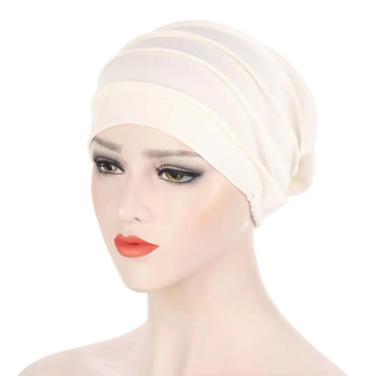 Solid Color Slub Cotton Undercap Hijab (MH031) - Image 8