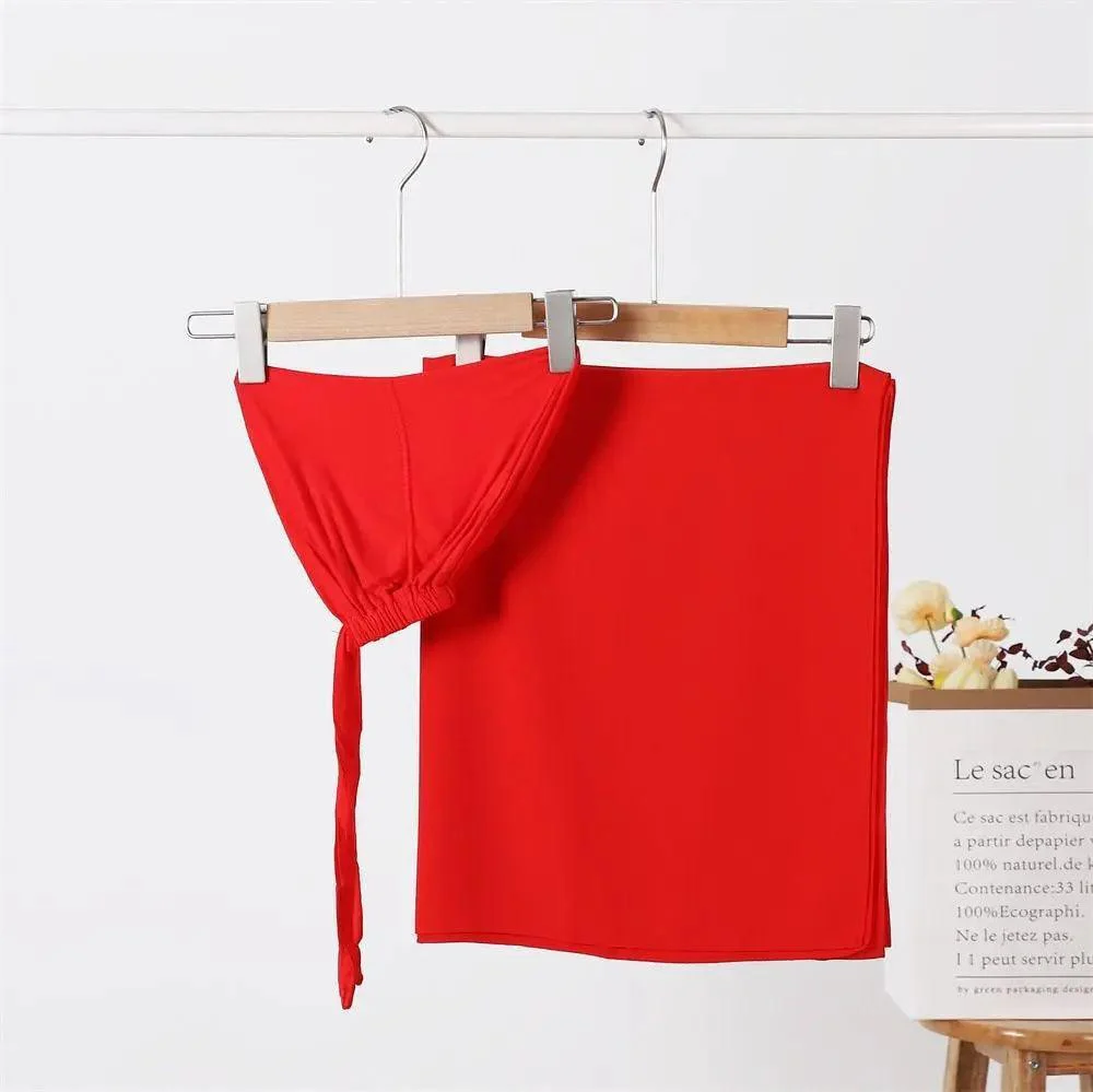 Chiffon Hijab with Cord Base Cap 2pcs Set (MH037) - Image 18