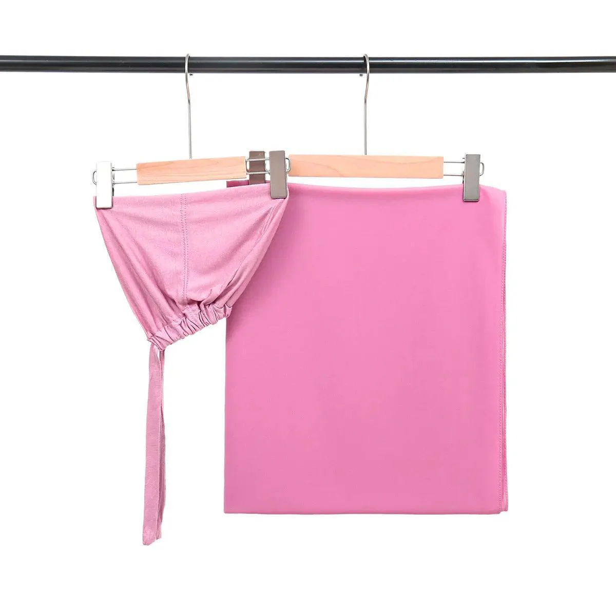 Chiffon Hijab with Cord Base Cap 2pcs Set (MH037) - Image 25