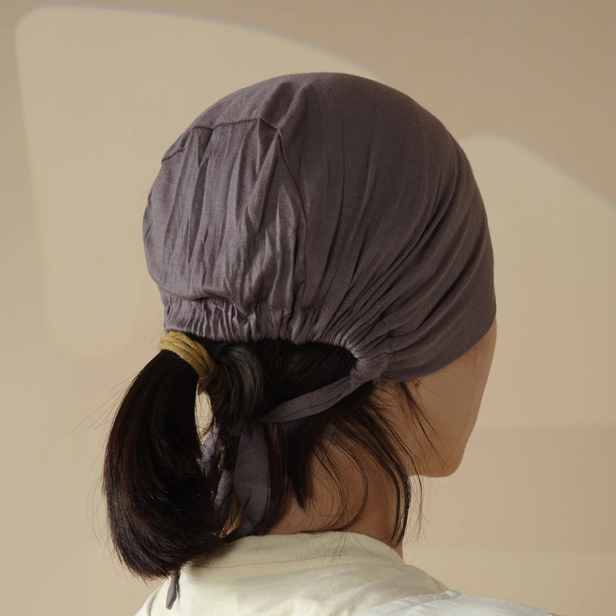 Chiffon Hijab with Cord Base Cap 2pcs Set (MH037) - Image 3