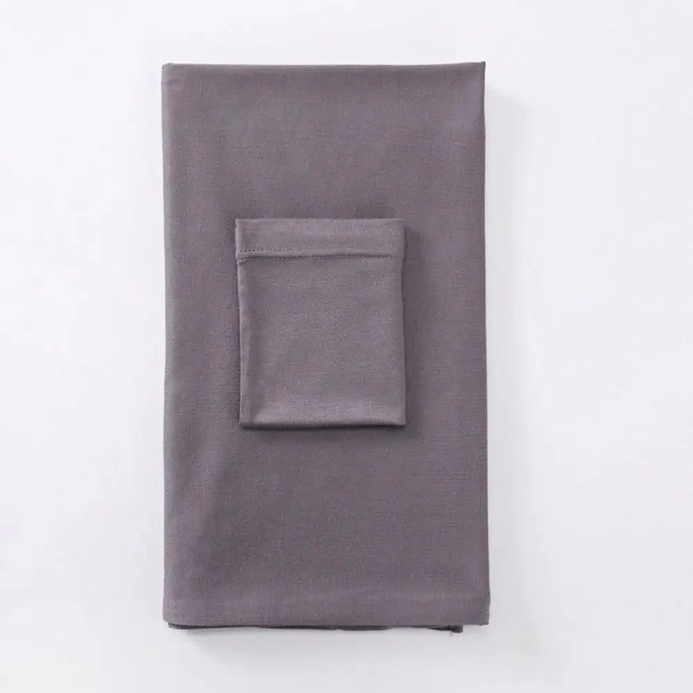 Solid Color Hijab With Basic Headscarf Cap (MH038) - Image 12