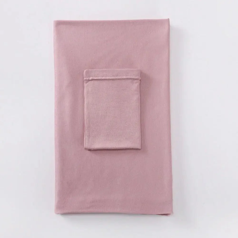 Solid Color Hijab With Basic Headscarf Cap (MH038) - Image 28