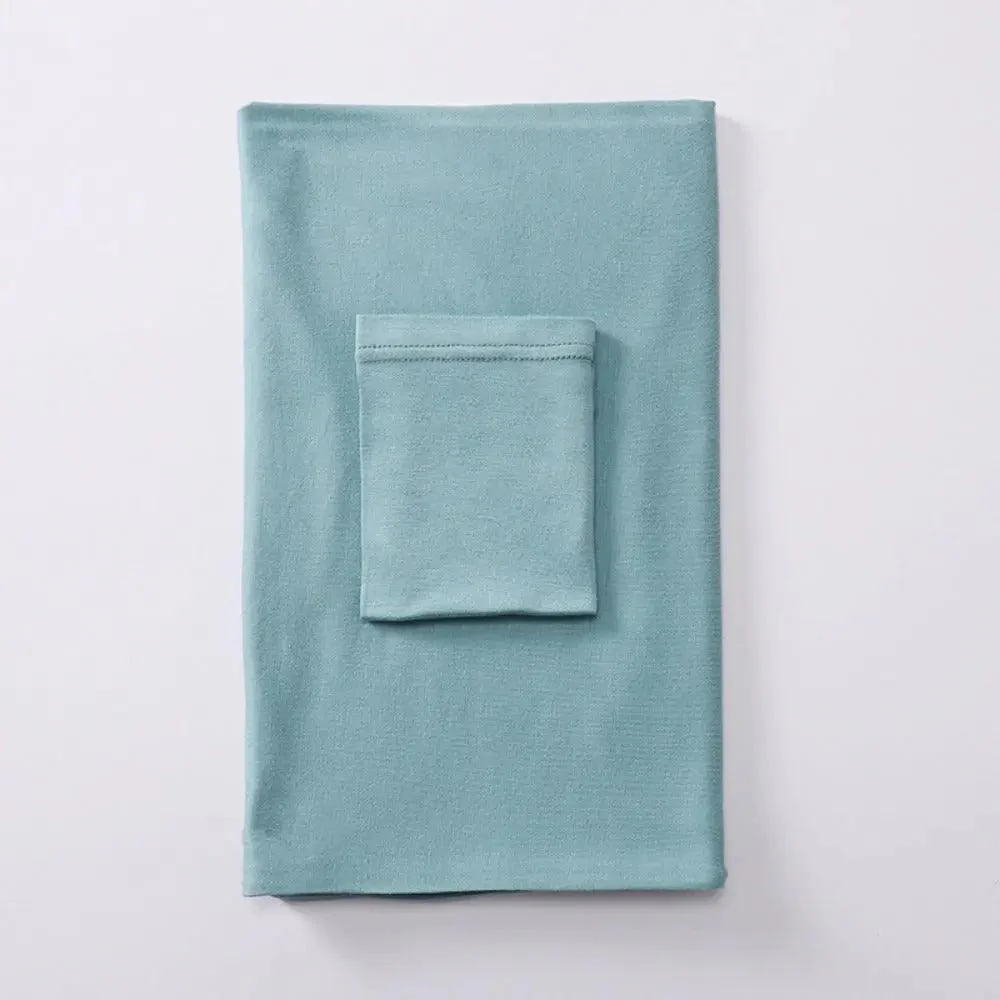Solid Color Hijab With Basic Headscarf Cap (MH038) - Image 32