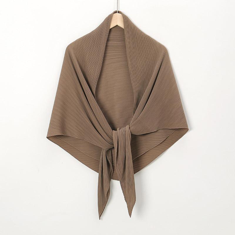 Solid Color Crinkle Chiffon Hijab - Lightweight Scarf for Women (MH040) - Image 10