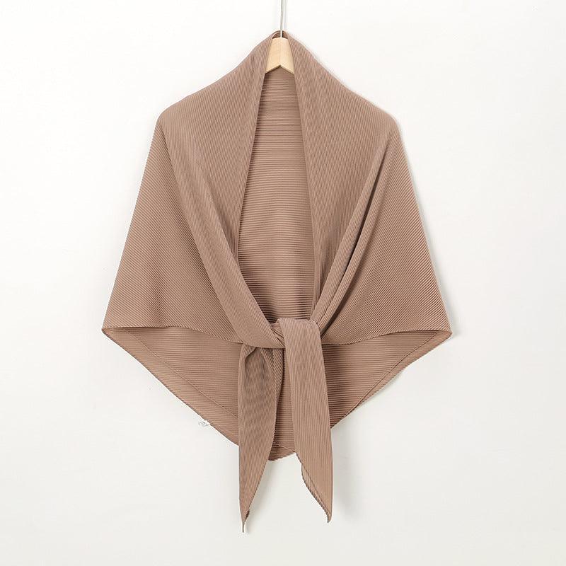 Solid Color Crinkle Chiffon Hijab - Lightweight Scarf for Women (MH040) - Image 11