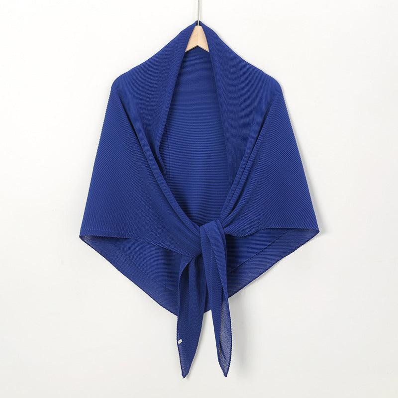 Solid Color Crinkle Chiffon Hijab - Lightweight Scarf for Women (MH040) - Image 14