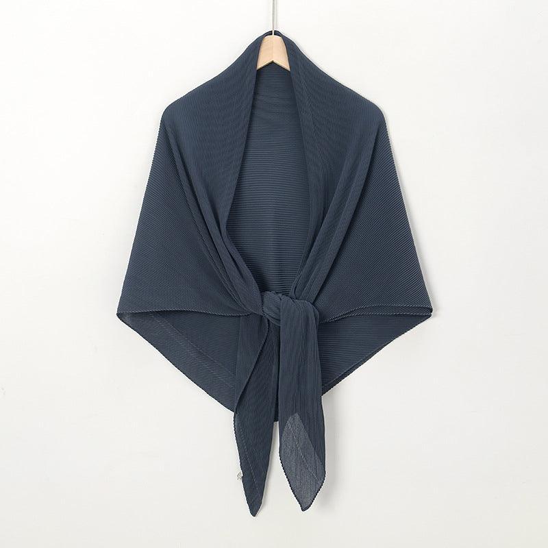 Solid Color Crinkle Chiffon Hijab - Lightweight Scarf for Women (MH040) - Image 23