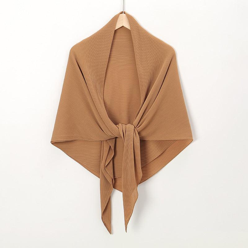Solid Color Crinkle Chiffon Hijab - Lightweight Scarf for Women (MH040) - Image 9