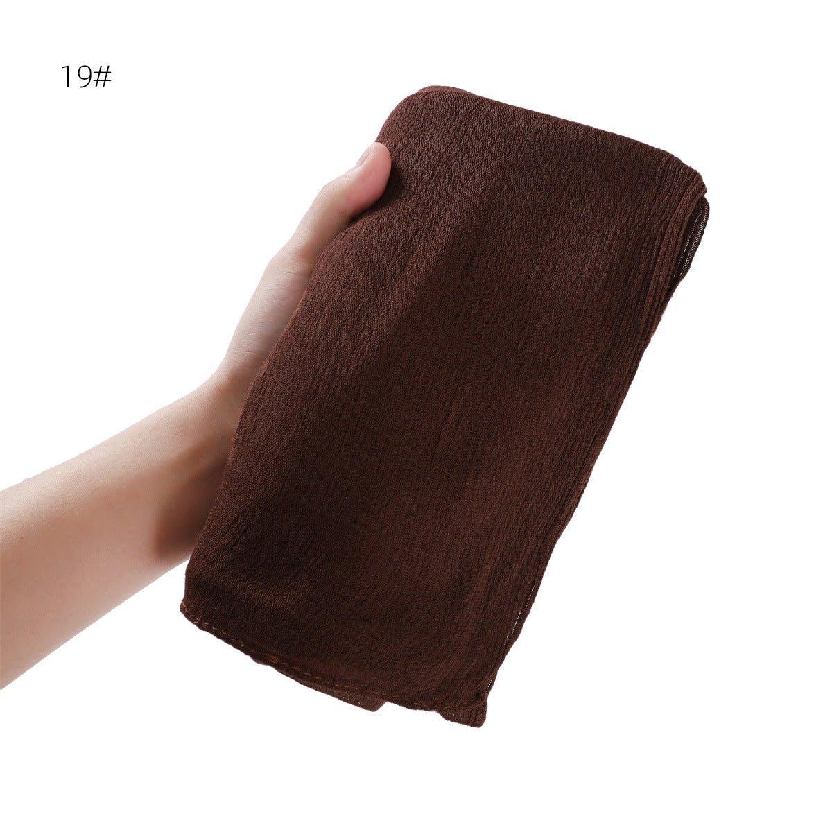 MH056 Simple Pleated Rayon Hijab - Image 11