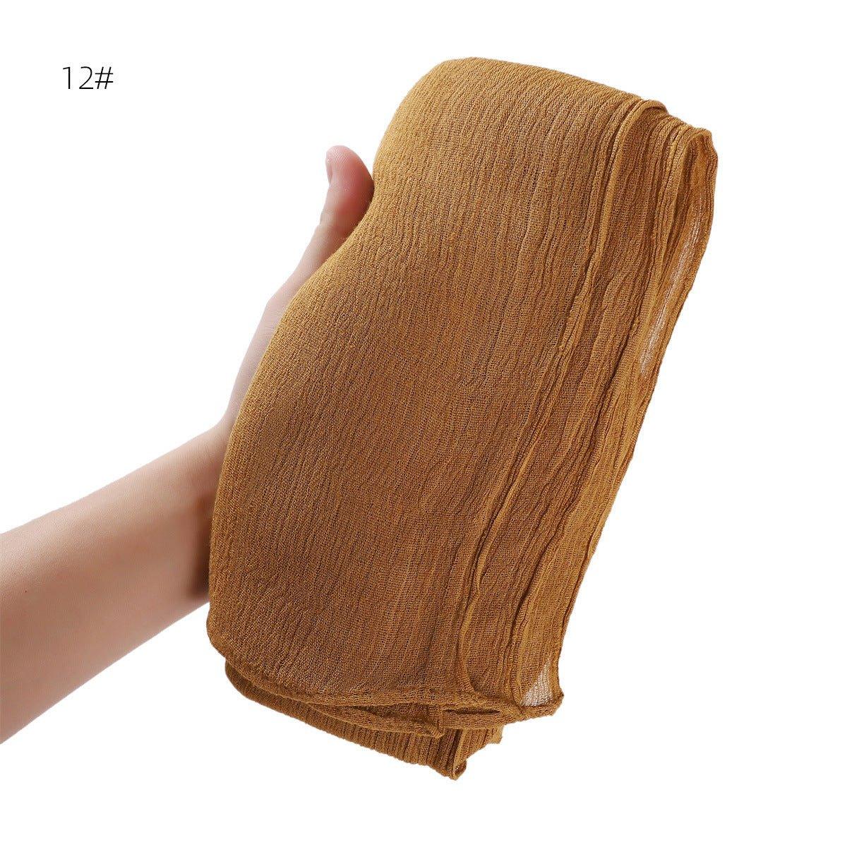 MH056 Simple Pleated Rayon Hijab - Image 13