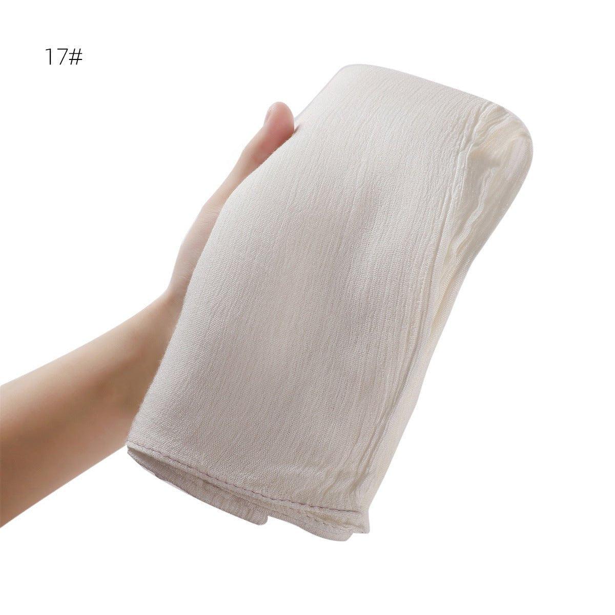 MH056 Simple Pleated Rayon Hijab - Image 14