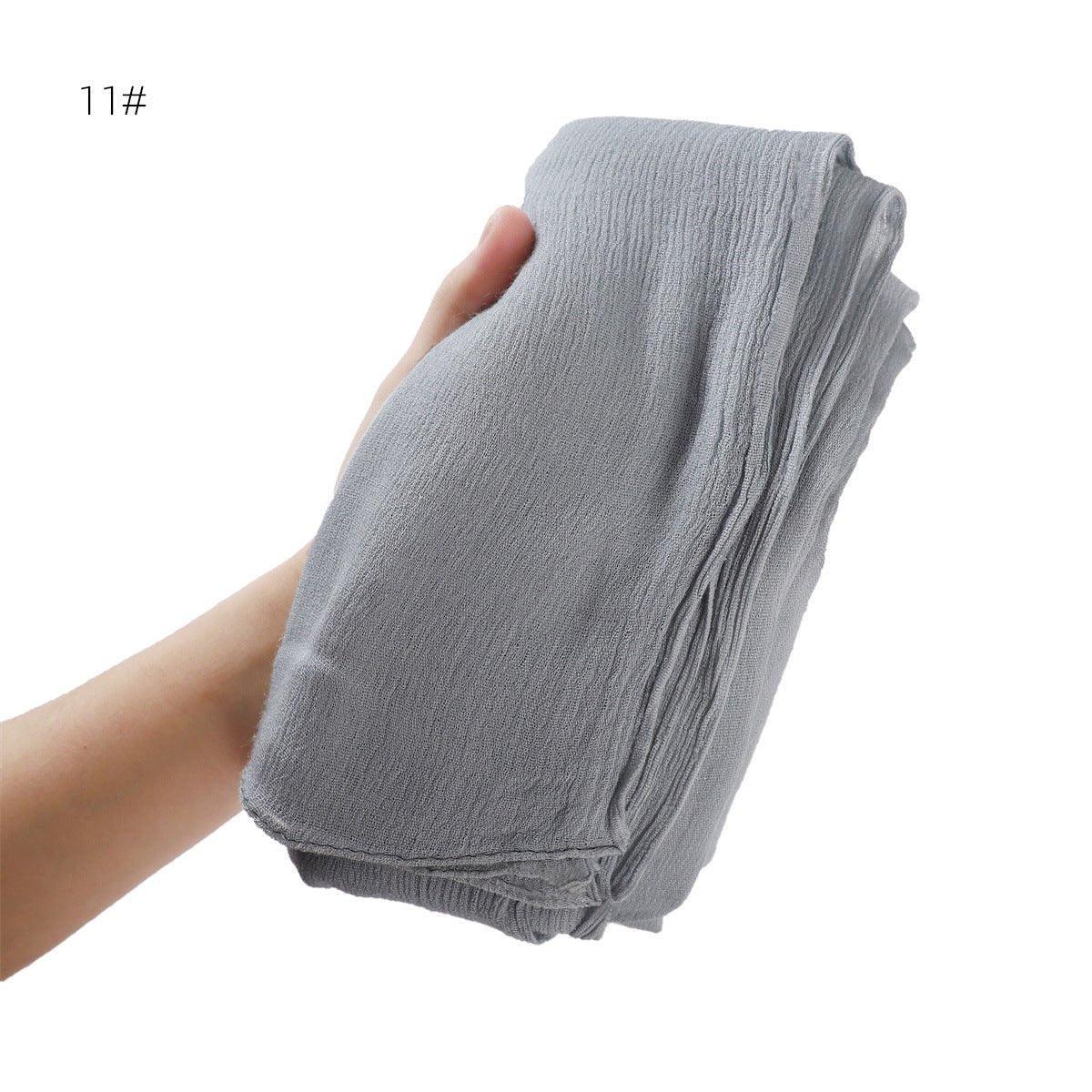 MH056 Simple Pleated Rayon Hijab - Image 15