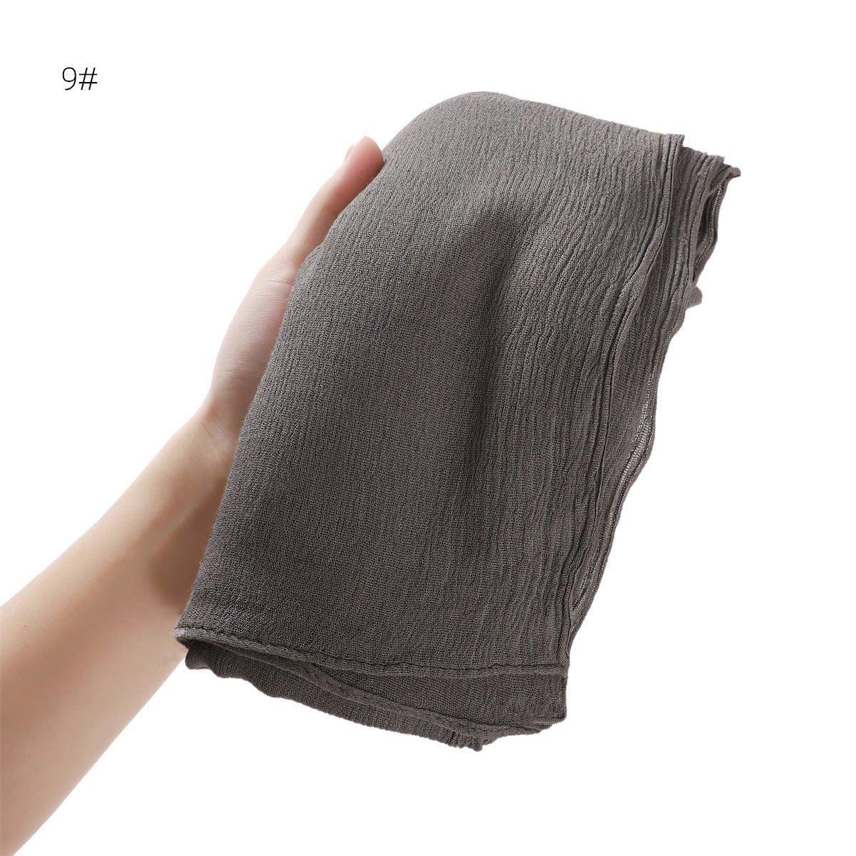 MH056 Simple Pleated Rayon Hijab - Image 16