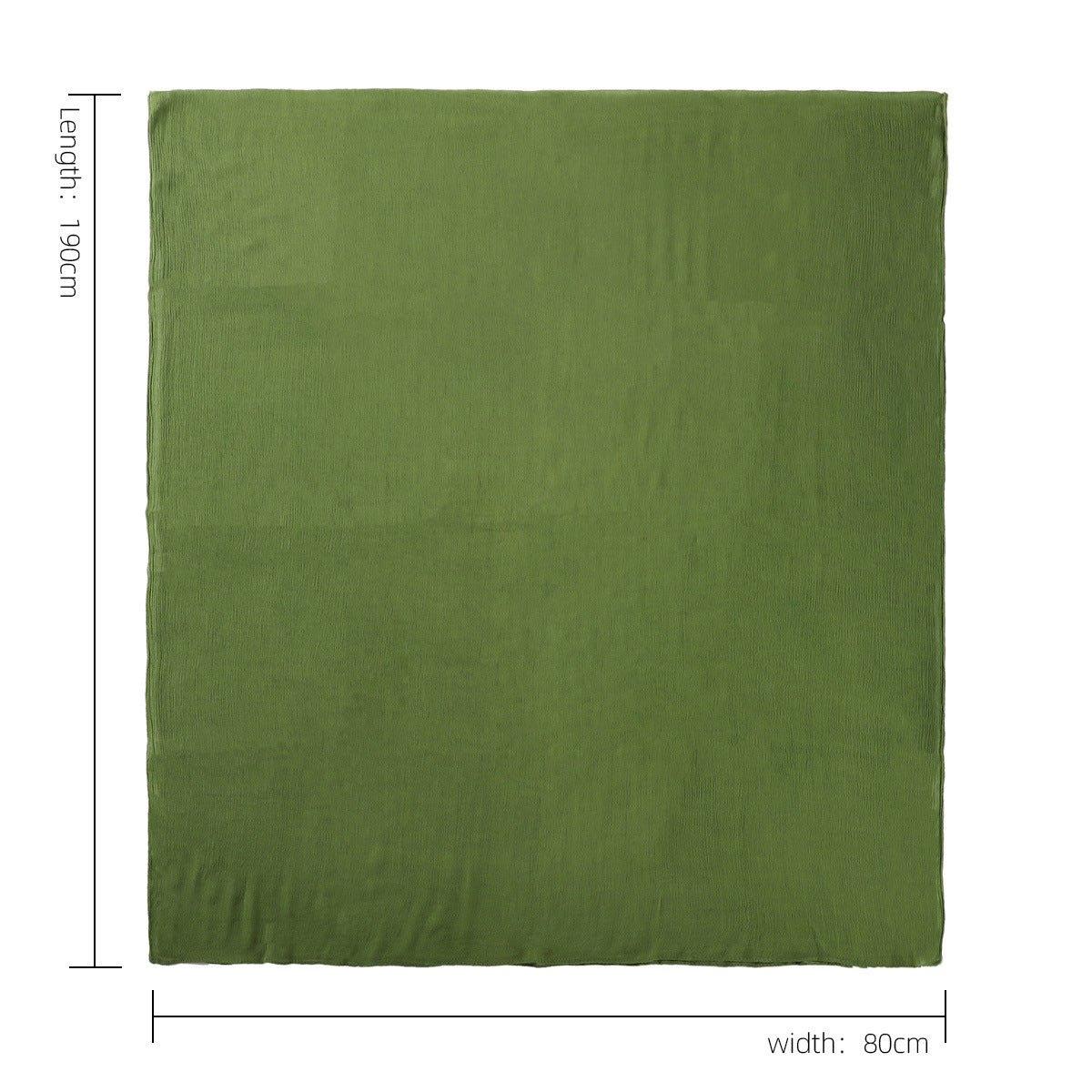 MH056 Simple Pleated Rayon Hijab - Image 2