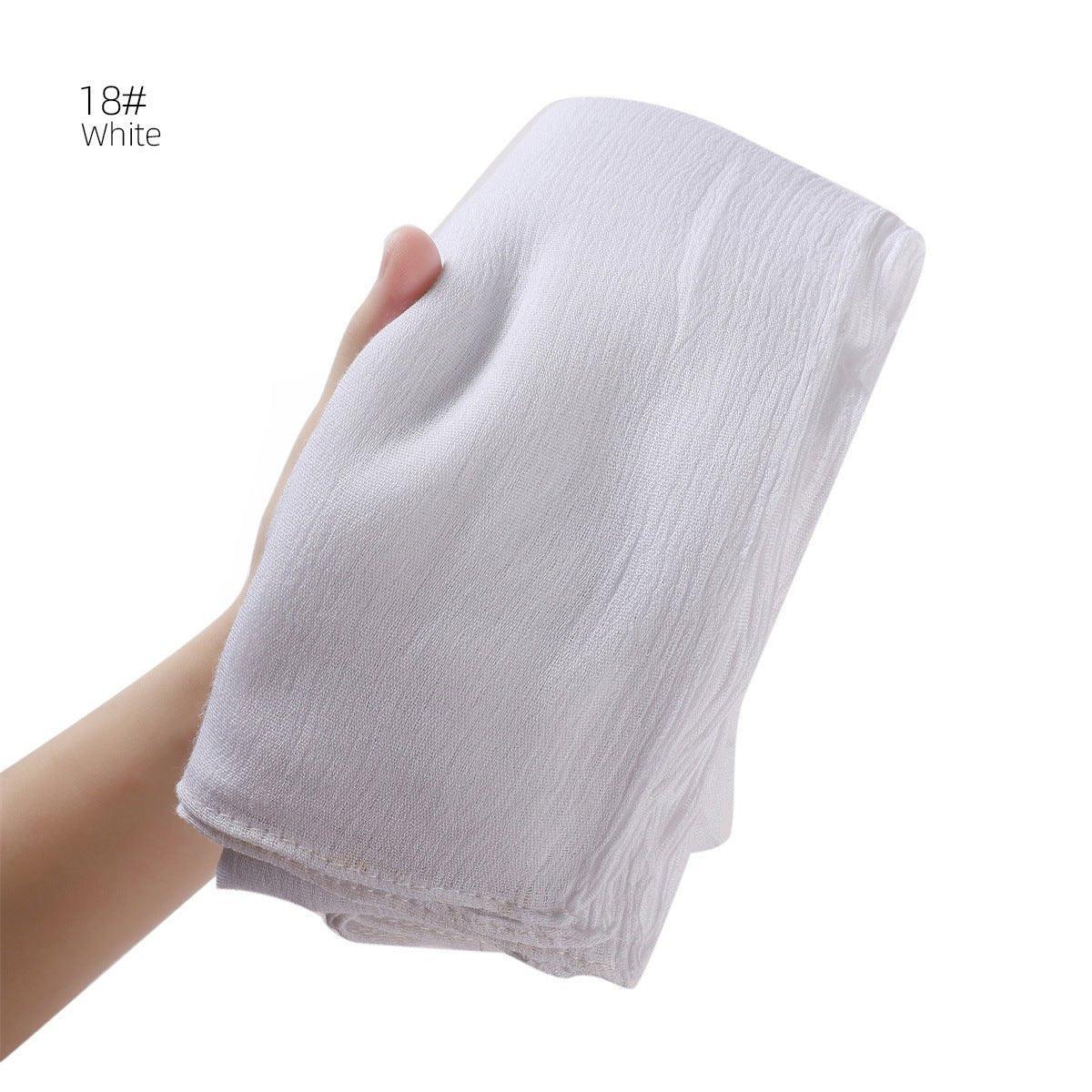 MH056 Simple Pleated Rayon Hijab - Image 6