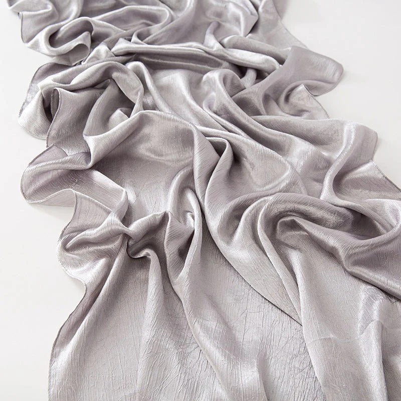 MH065 Bark Wrinkled Glossy Satin Imitation Silk - Image 10