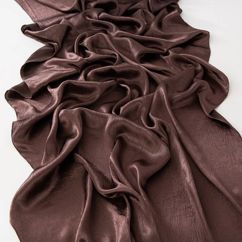 MH065 Bark Wrinkled Glossy Satin Imitation Silk - Image 11