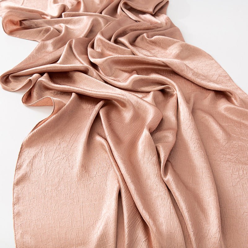 MH065 Bark Wrinkled Glossy Satin Imitation Silk - Image 12