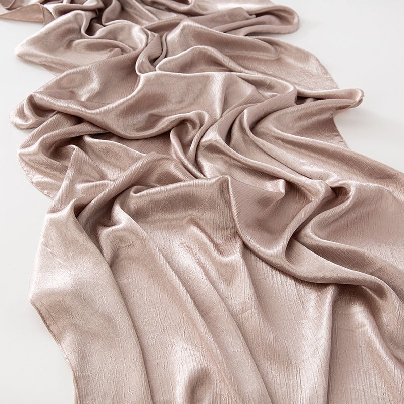 MH065 Bark Wrinkled Glossy Satin Imitation Silk - Image 14