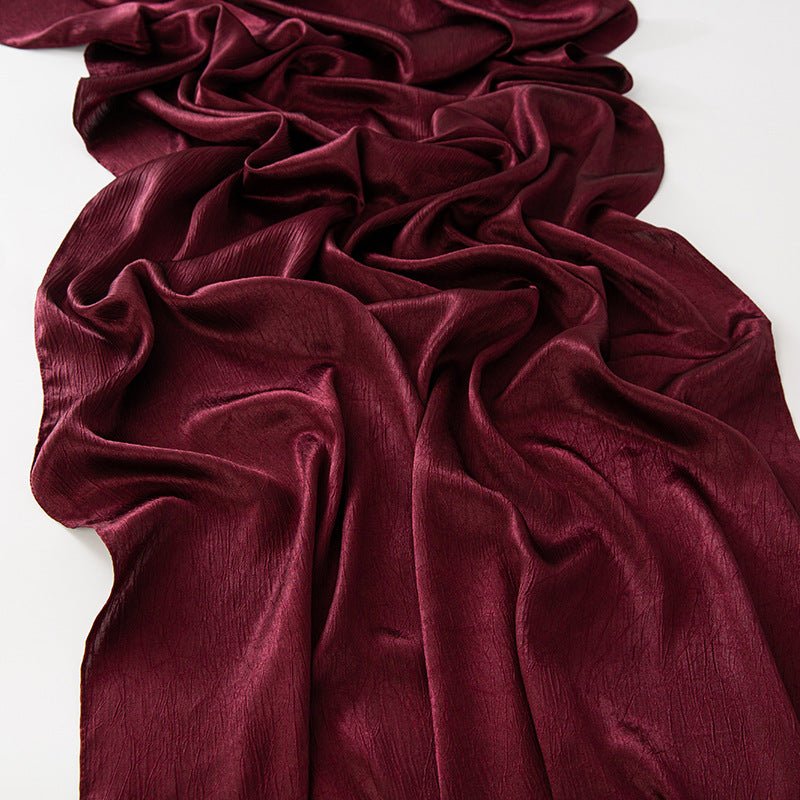 MH065 Bark Wrinkled Glossy Satin Imitation Silk - Image 16