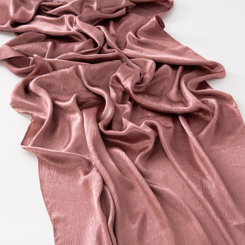 MH065 Bark Wrinkled Glossy Satin Imitation Silk - Image 18