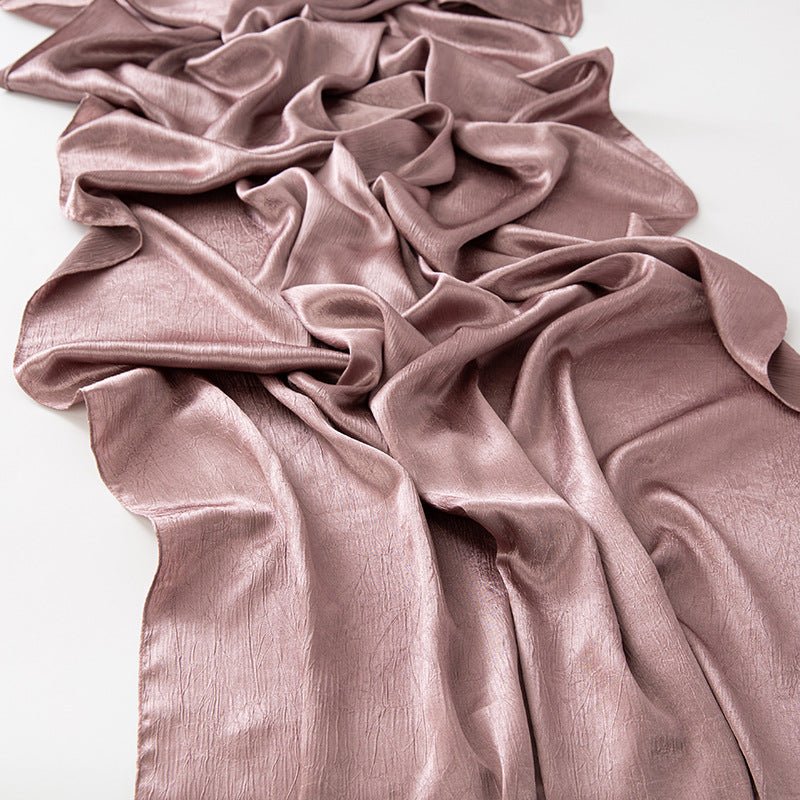 MH065 Bark Wrinkled Glossy Satin Imitation Silk - Image 19