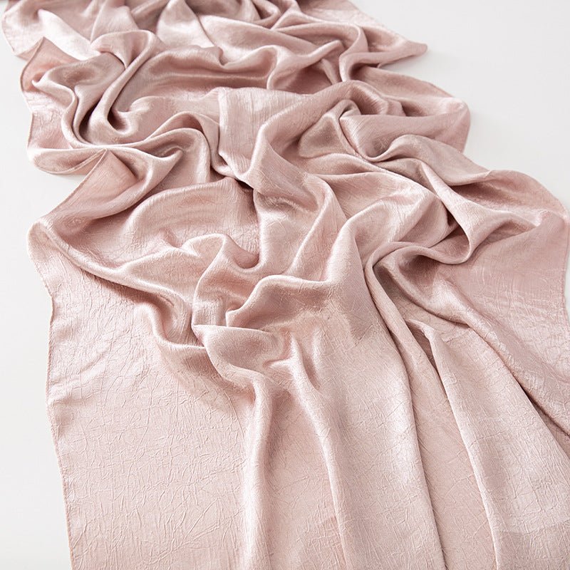MH065 Bark Wrinkled Glossy Satin Imitation Silk - Image 21