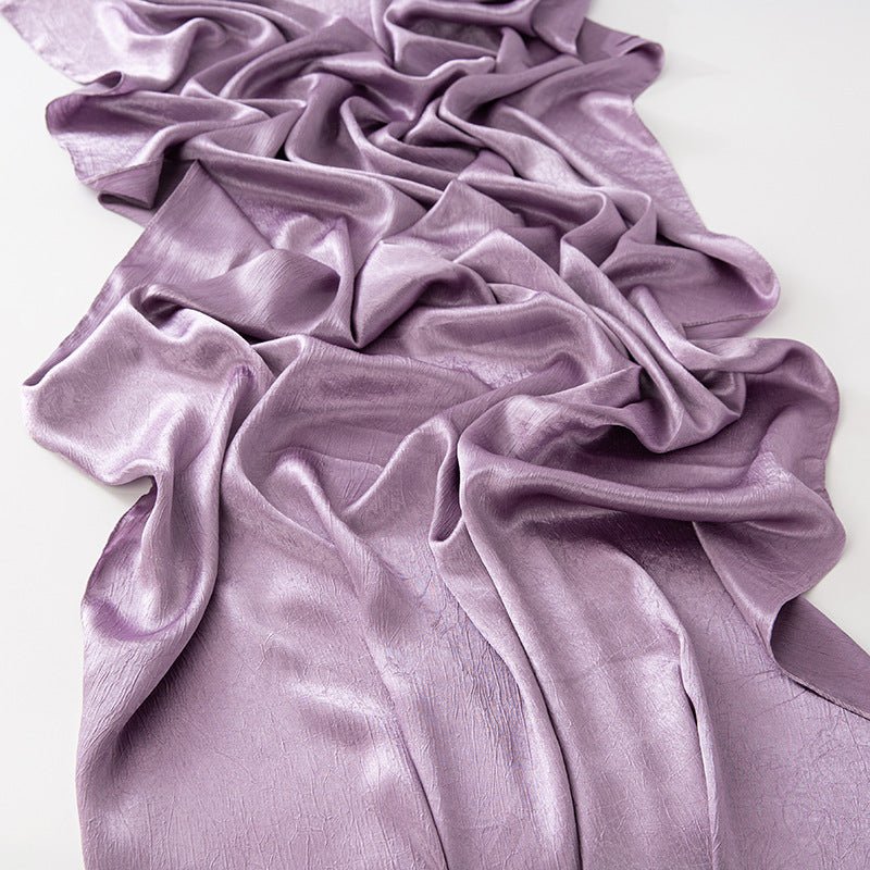 MH065 Bark Wrinkled Glossy Satin Imitation Silk - Image 22