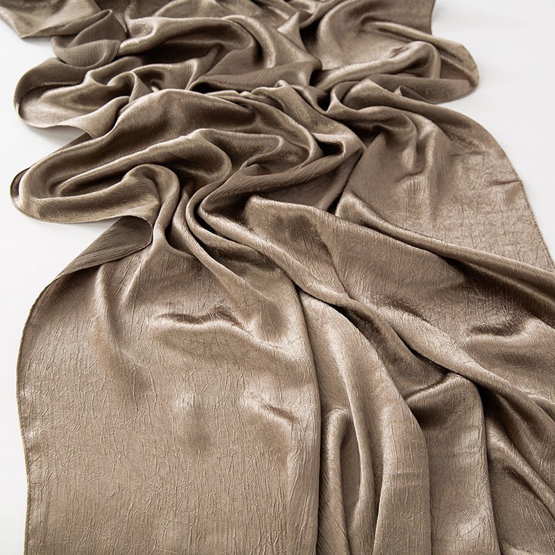 MH065 Bark Wrinkled Glossy Satin Imitation Silk - Image 23