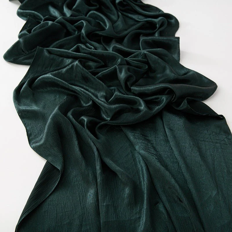 MH065 Bark Wrinkled Glossy Satin Imitation Silk - Image 24