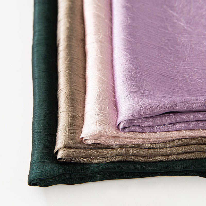 MH065 Bark Wrinkled Glossy Satin Imitation Silk - Image 3