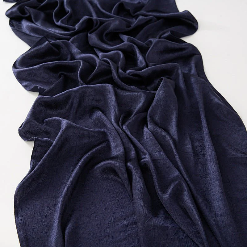 MH065 Bark Wrinkled Glossy Satin Imitation Silk - Image 7