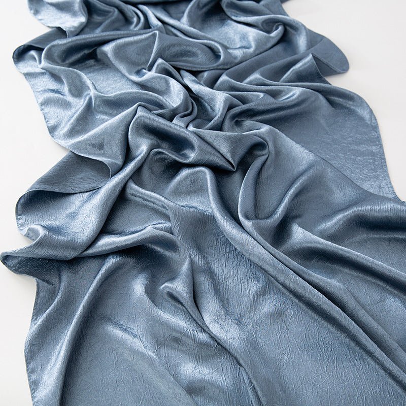 MH065 Bark Wrinkled Glossy Satin Imitation Silk - Image 8