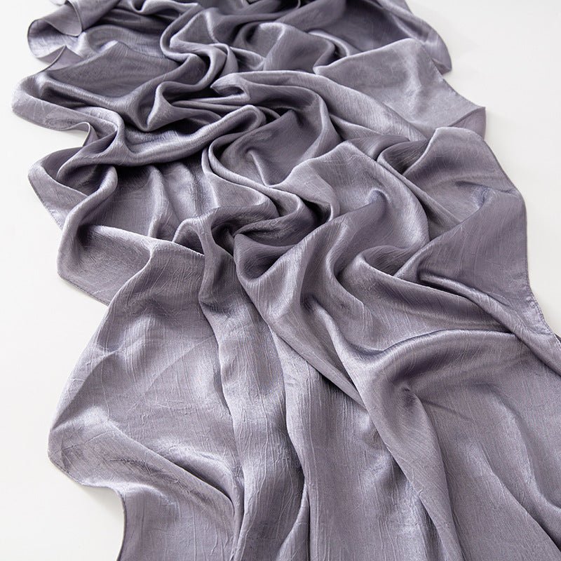 MH065 Bark Wrinkled Glossy Satin Imitation Silk - Image 9