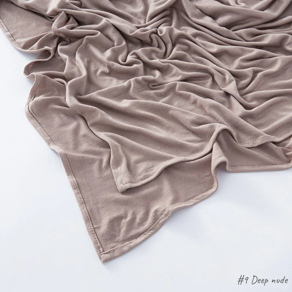 High Quality Right Angle Curled Modal Mercerized Cotton Breathable Hijab(MH068) - Image 11