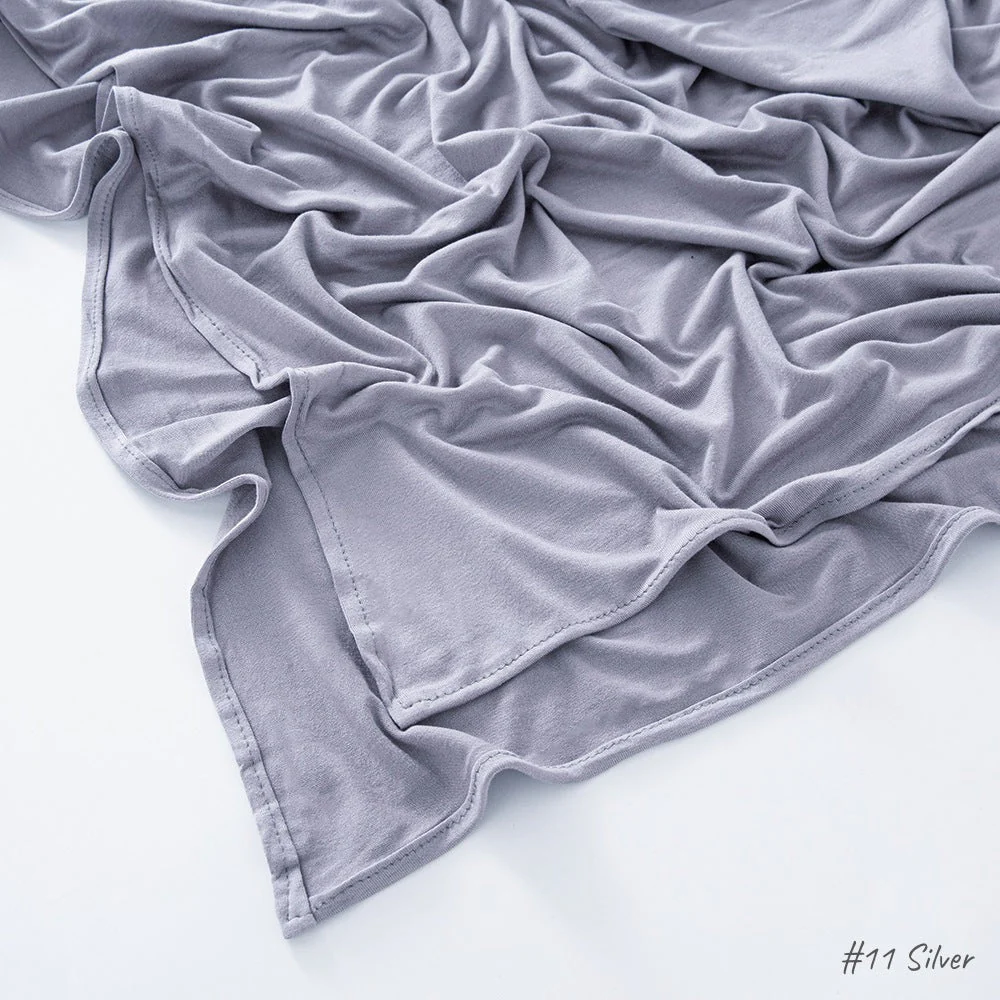 High Quality Right Angle Curled Modal Mercerized Cotton Breathable Hijab(MH068) - Image 13