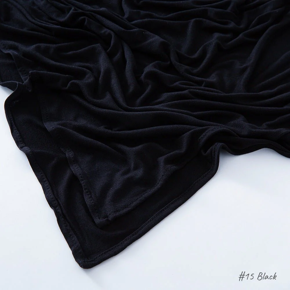 High Quality Right Angle Curled Modal Mercerized Cotton Breathable Hijab(MH068) - Image 17