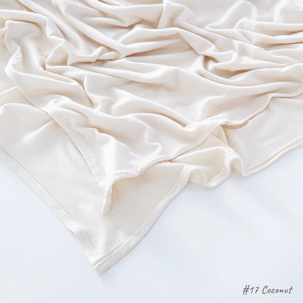 High Quality Right Angle Curled Modal Mercerized Cotton Breathable Hijab(MH068) - Image 19