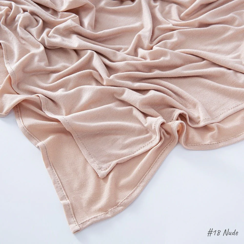 High Quality Right Angle Curled Modal Mercerized Cotton Breathable Hijab(MH068) - Image 20