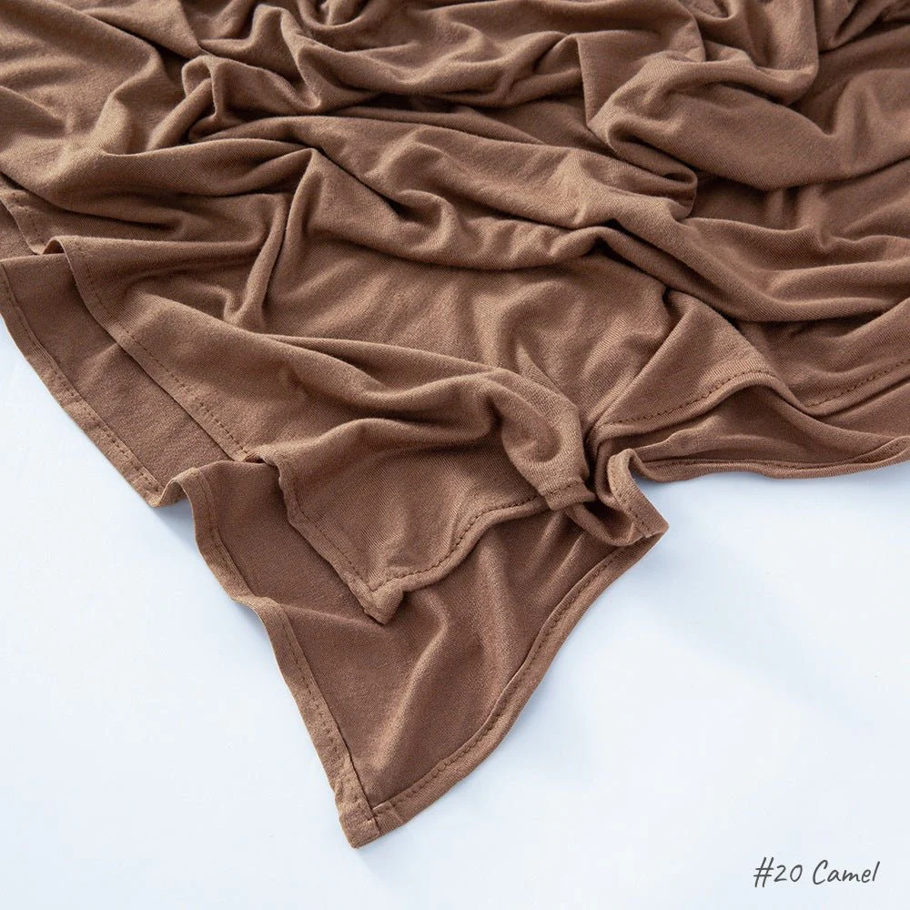 High Quality Right Angle Curled Modal Mercerized Cotton Breathable Hijab(MH068) - Image 22