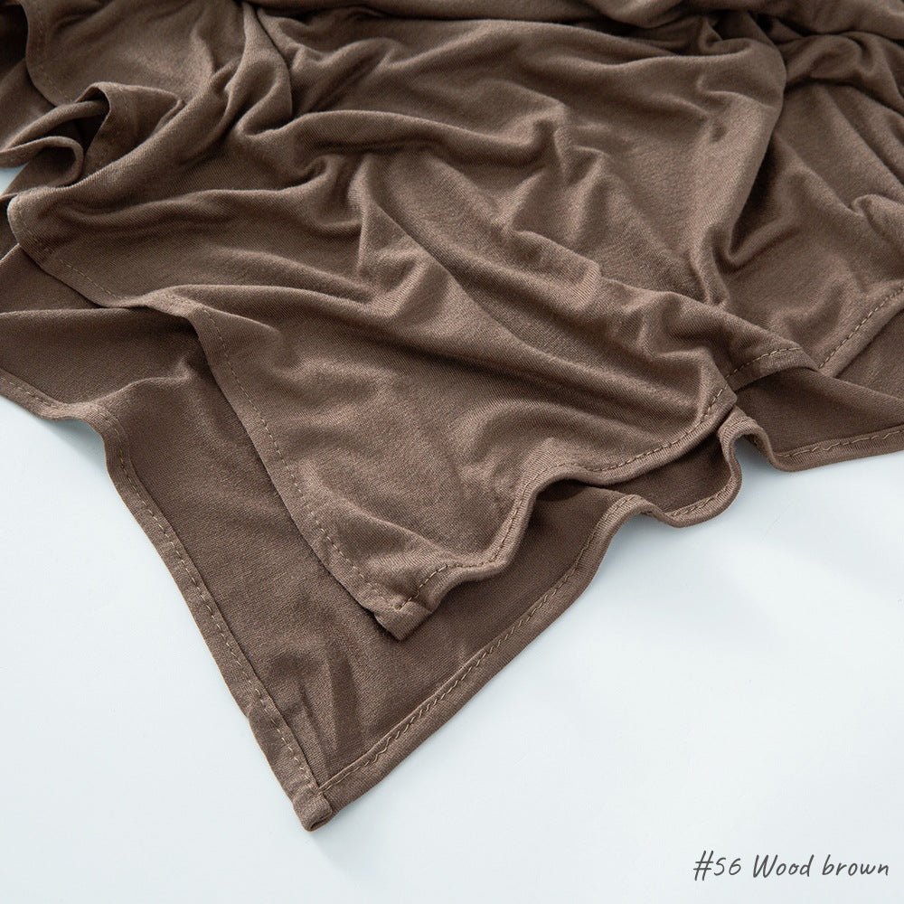 High Quality Right Angle Curled Modal Mercerized Cotton Breathable Hijab(MH068) - Image 23