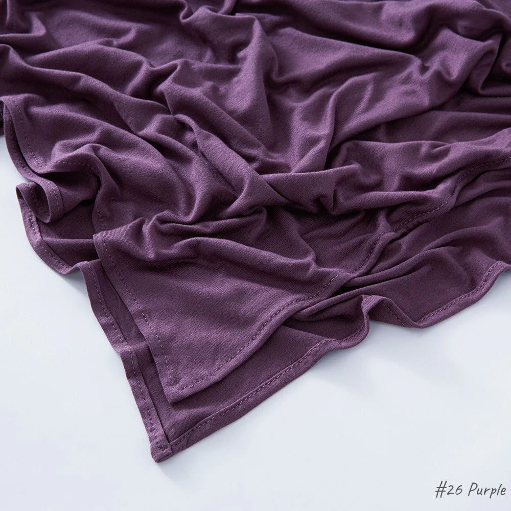High Quality Right Angle Curled Modal Mercerized Cotton Breathable Hijab(MH068) - Image 28