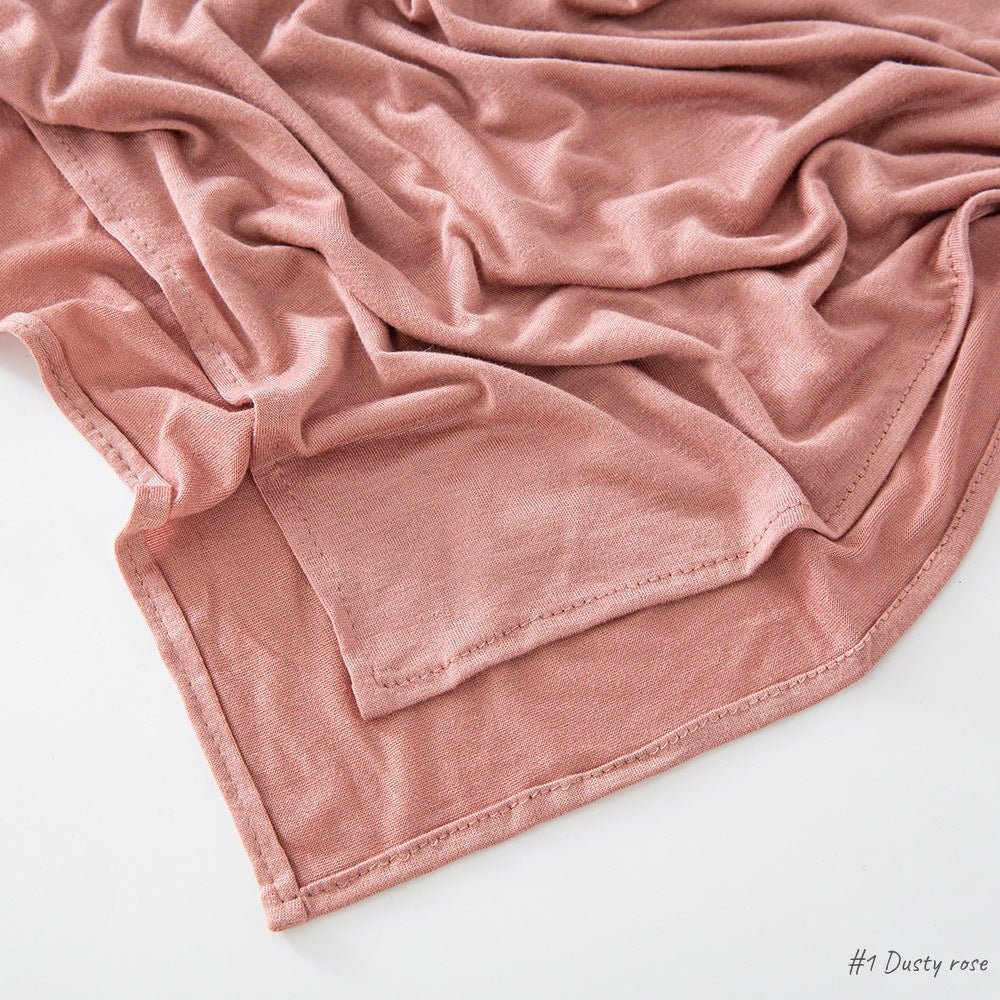 High Quality Right Angle Curled Modal Mercerized Cotton Breathable Hijab(MH068) - Image 3