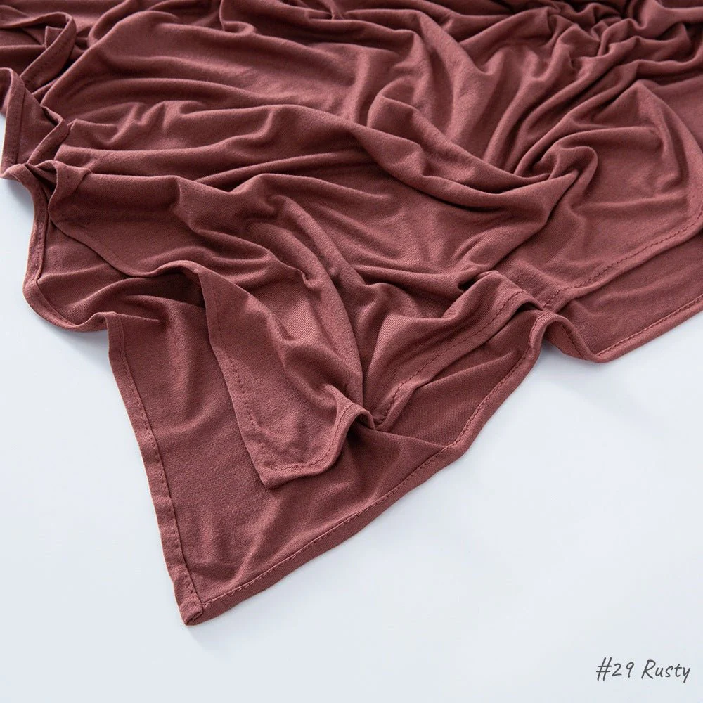High Quality Right Angle Curled Modal Mercerized Cotton Breathable Hijab(MH068) - Image 31